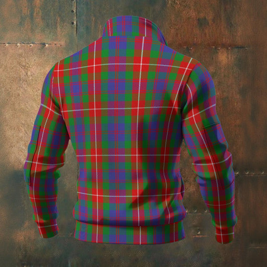 Clan Fraser of Lovat Tartan | Men's Thick Knit Fleece Jacket