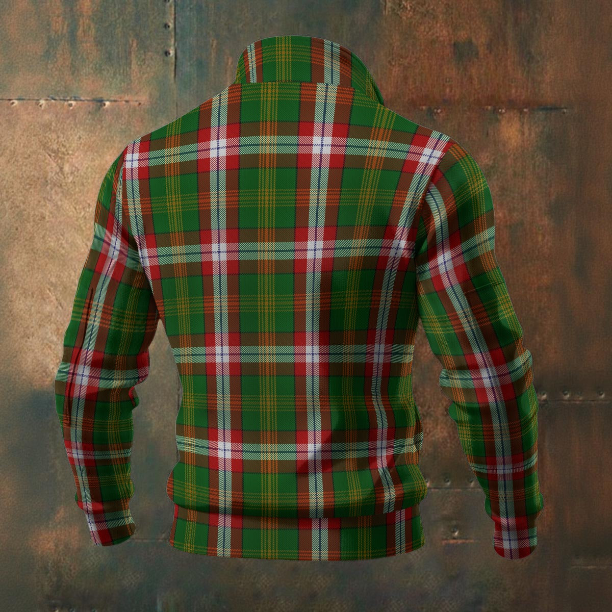 Canada - North West Territories Tartan | Men's Thick Knit Fleece Jacket