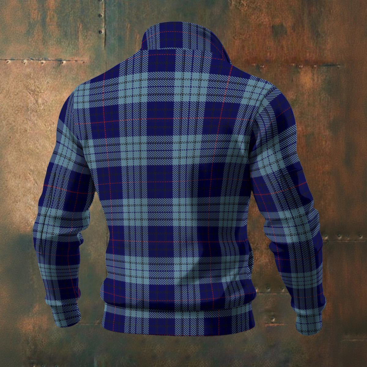 Welsh - Roberts Tartan | Men's Thick Knit Fleece Jacket