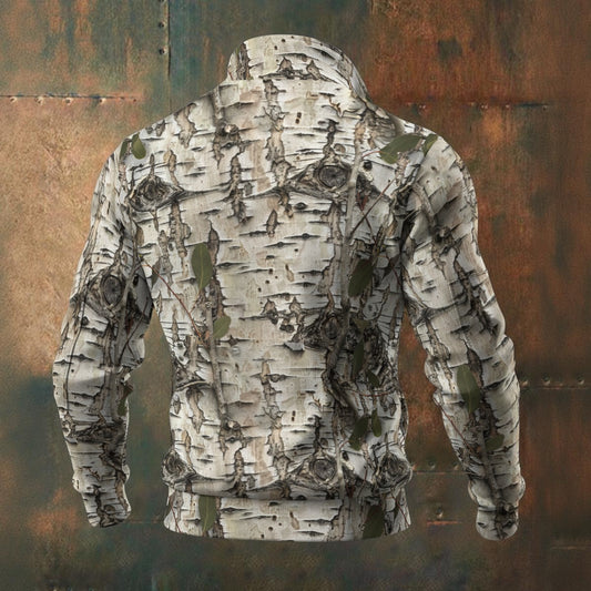 Aspen Bark Hunting Camouflage | Hunting Camo | Men's Thick Knit Fleece Jacket