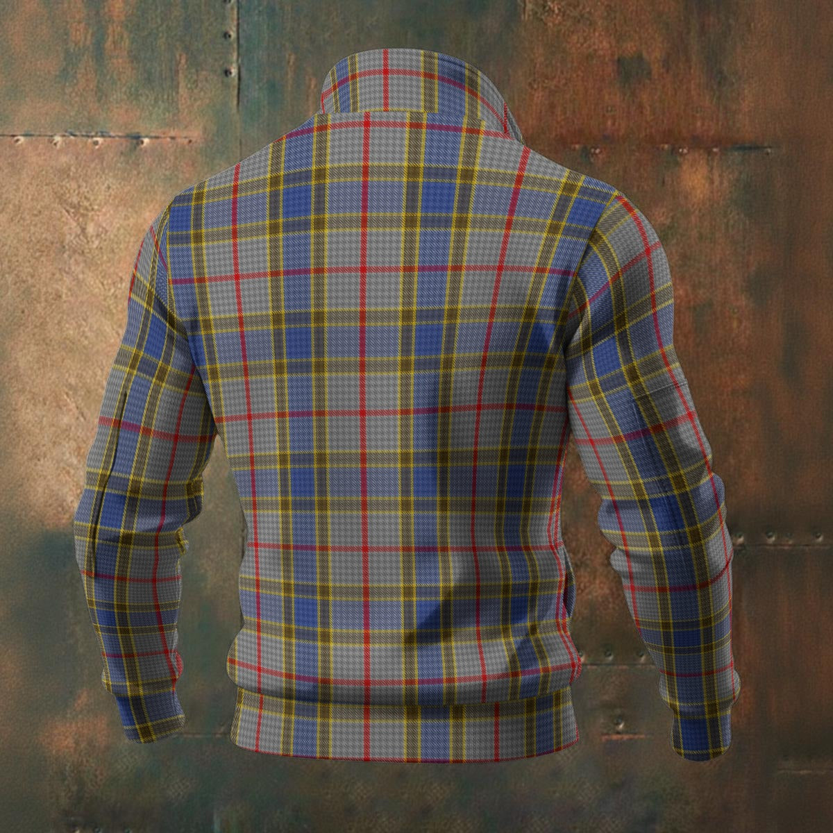 Clan Balfour Tartan | Men's Thick Knit Fleece Jacket