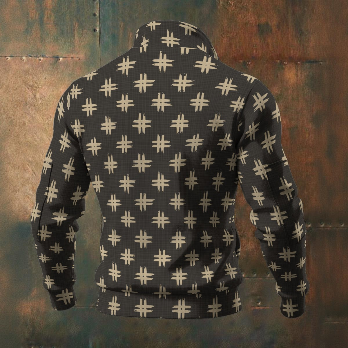 Japanese - Wagara - Igeta - Men's Thick Knit Fleece Jacket