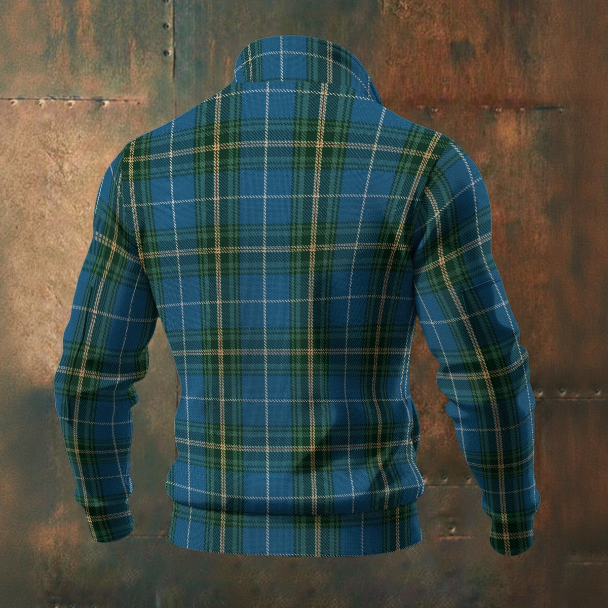 Canada - Nova Scotia Tartan | Men's Thick Knit Fleece Jacket