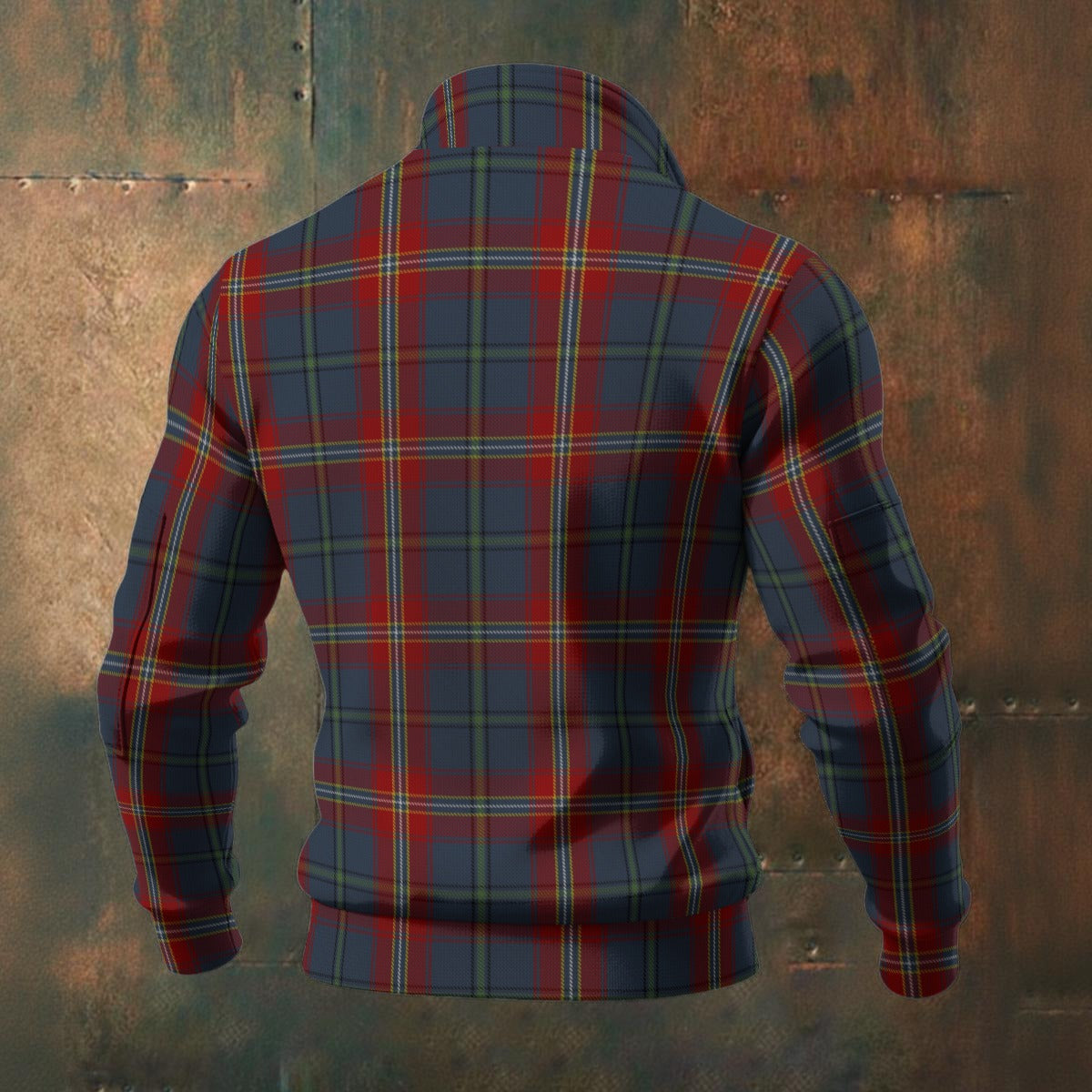 Breton - Bro Naoned Tartan | Men's Thick Knit Fleece Jacket