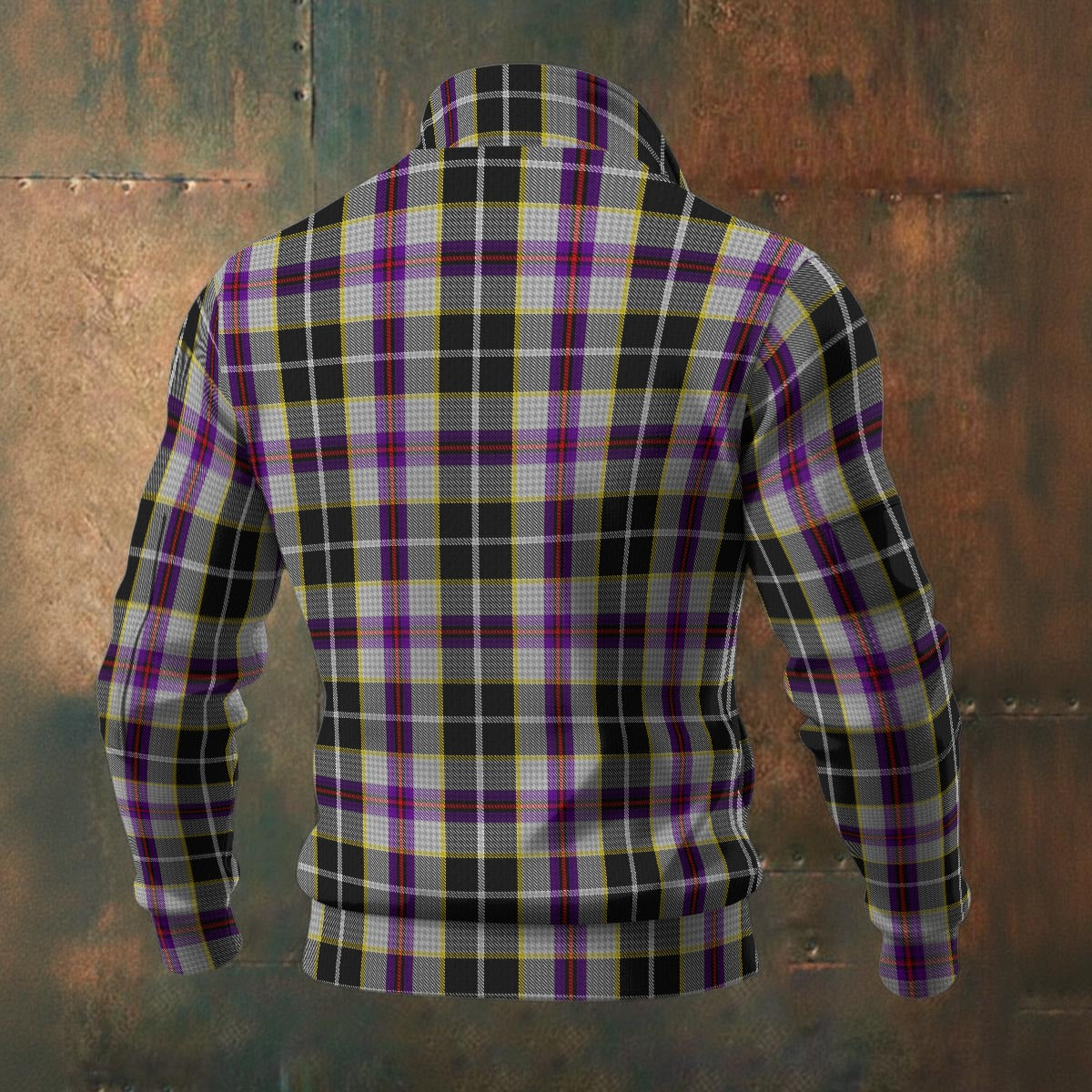 Cornish - Pengelley Tartan | Men's Thick Knit Fleece Jacket