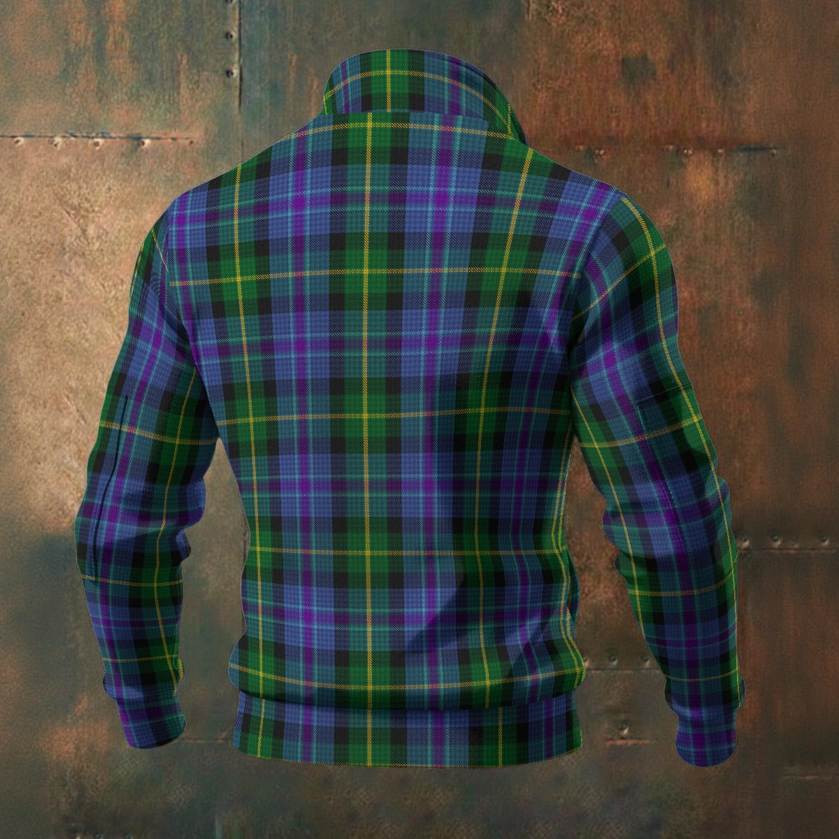 District - Ayrshire Tartan | Men's Thick Knit Fleece Jacket