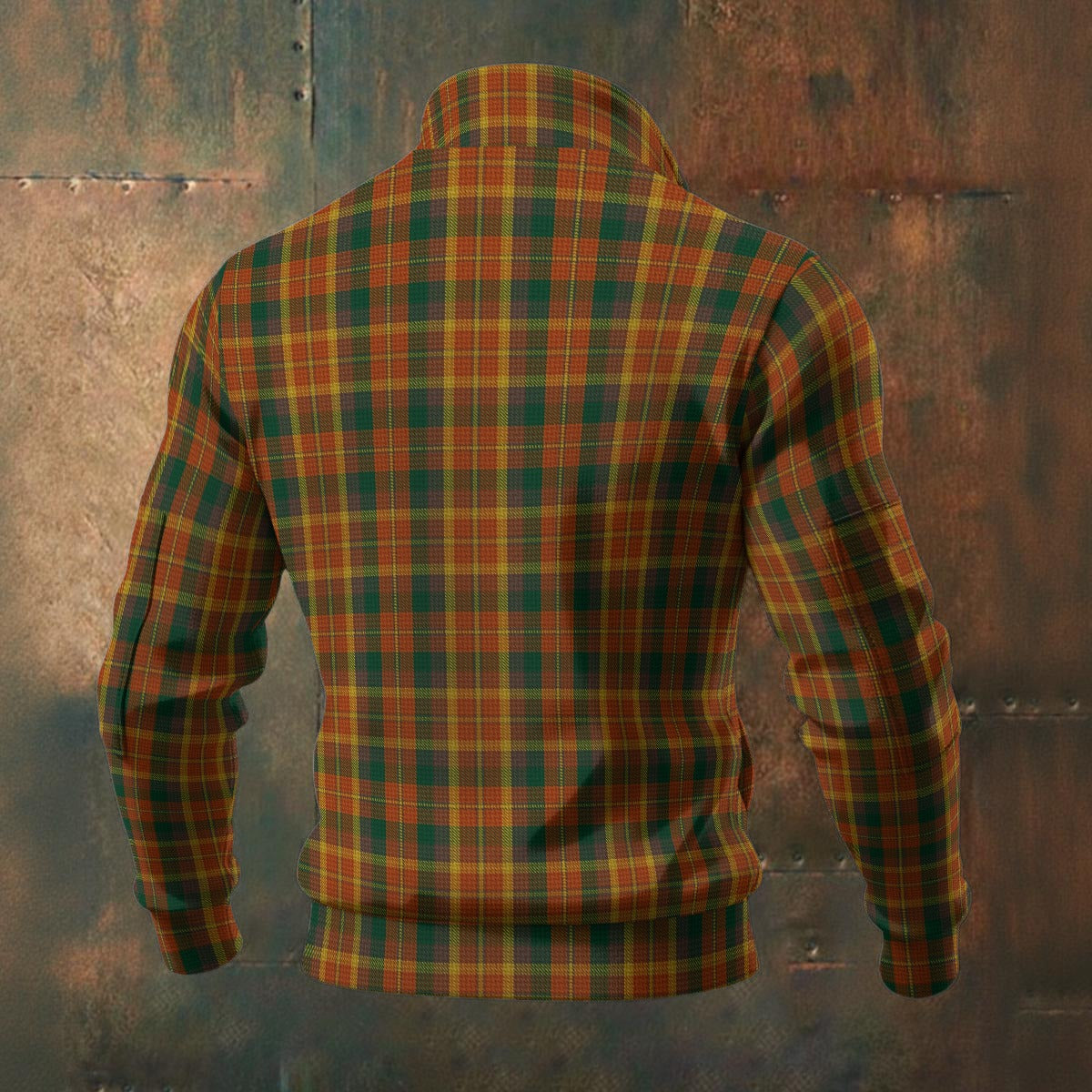 Irish - County Monaghan Tartan | Men's Thick Knit Fleece Jacket