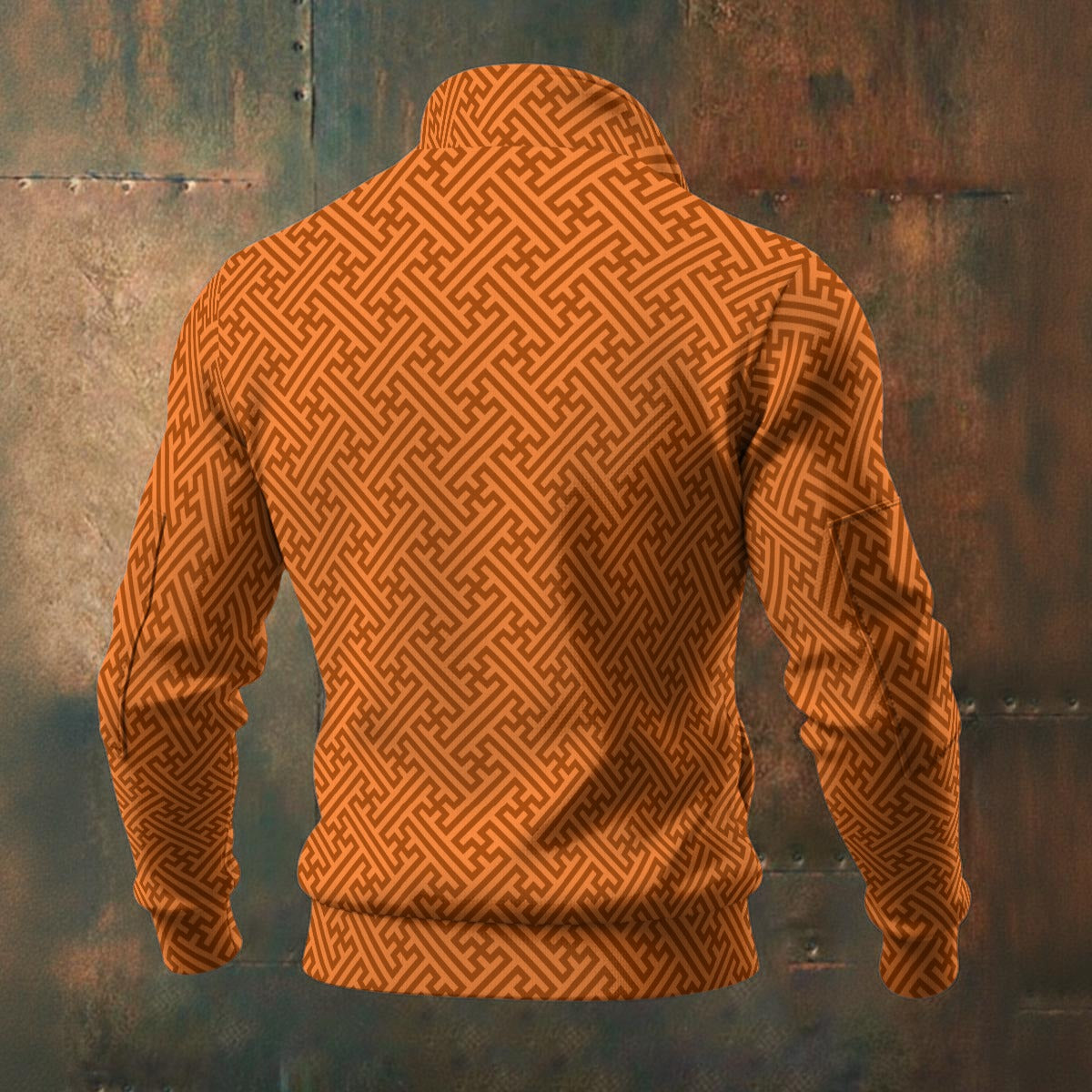 Japanese - Wagara - Sayagata - Men's Thick Knit Fleece Jacket