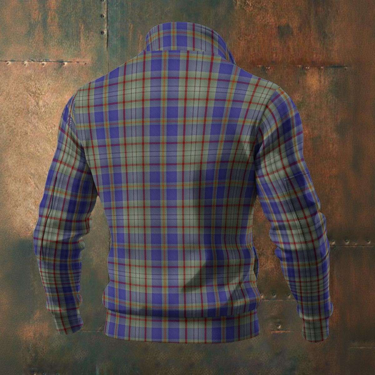 Irish - County Kildare Tartan | Men's Thick Knit Fleece Jacket