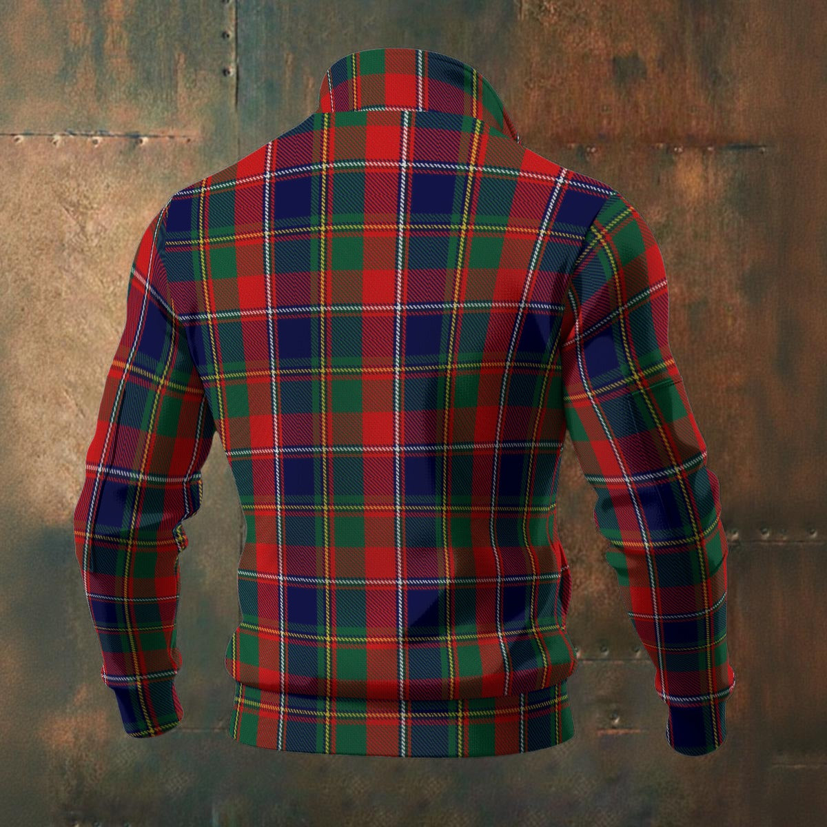 Canada - Quebec Tartan | Men's Thick Knit Fleece Jacket