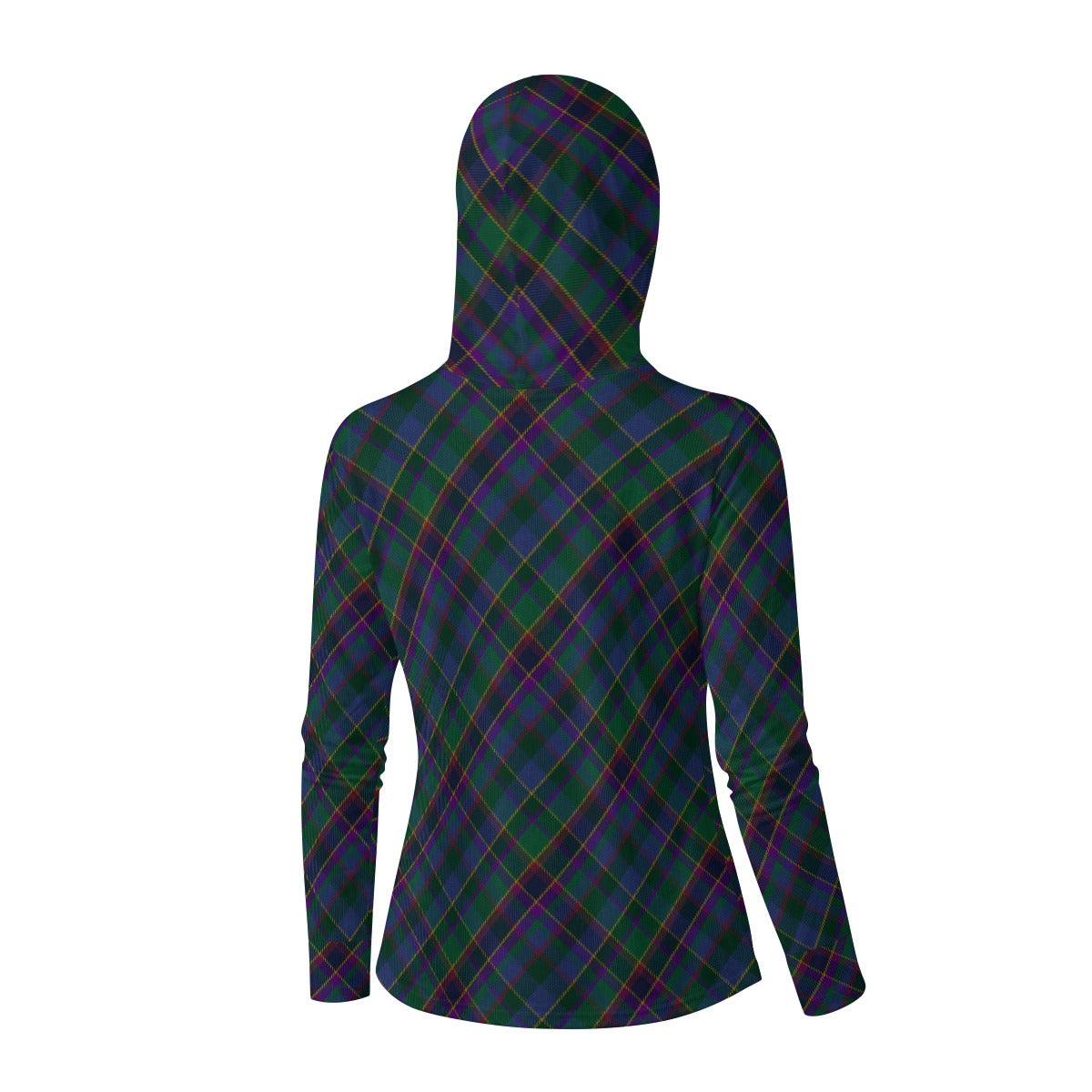 Fourth Fold Tartan | Women’s Hooded Face-Cover Sun Protection Tshirt