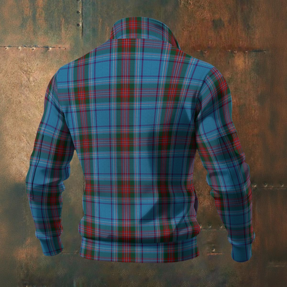 Irish - County Louth Tartan | Men's Thick Knit Fleece Jacket