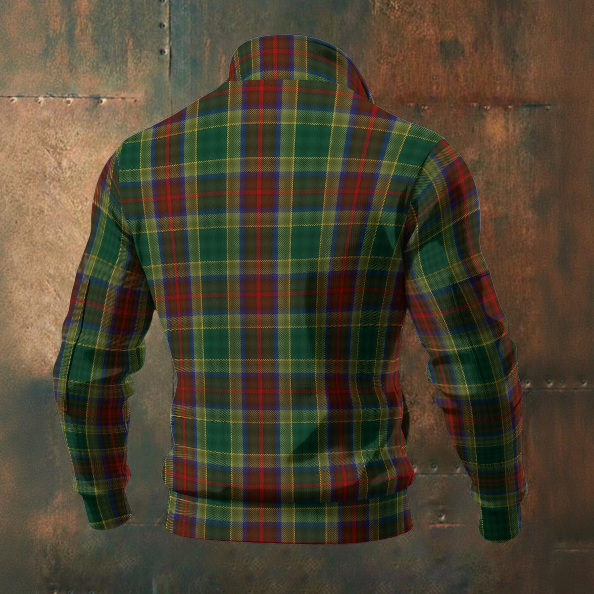 Irish - County Waterford Tartan | Men's Thick Knit Fleece Jacket