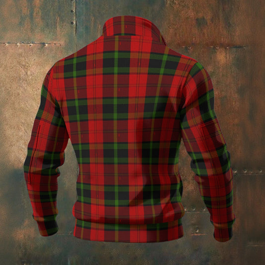 Welsh - Rosser Tartan | Men's Thick Knit Fleece Jacket