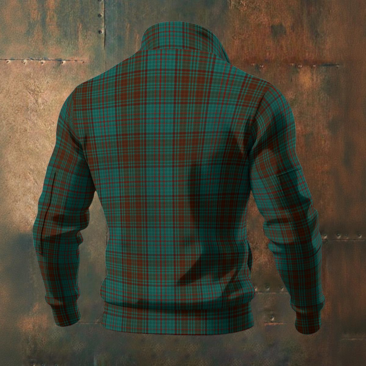 Irish - County Dublin Tartan | Men's Thick Knit Fleece Jacket