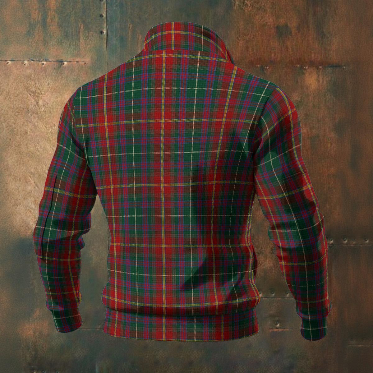 Irish - County Meath Tartan | Men's Thick Knit Fleece Jacket