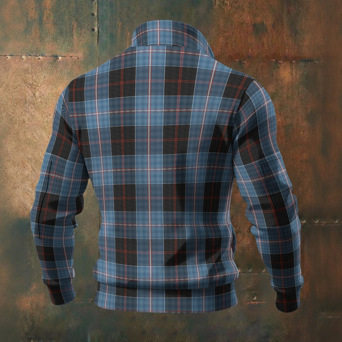 Clan Dunlop Ancient Tartan | Men's Thick Knit Fleece Jacket