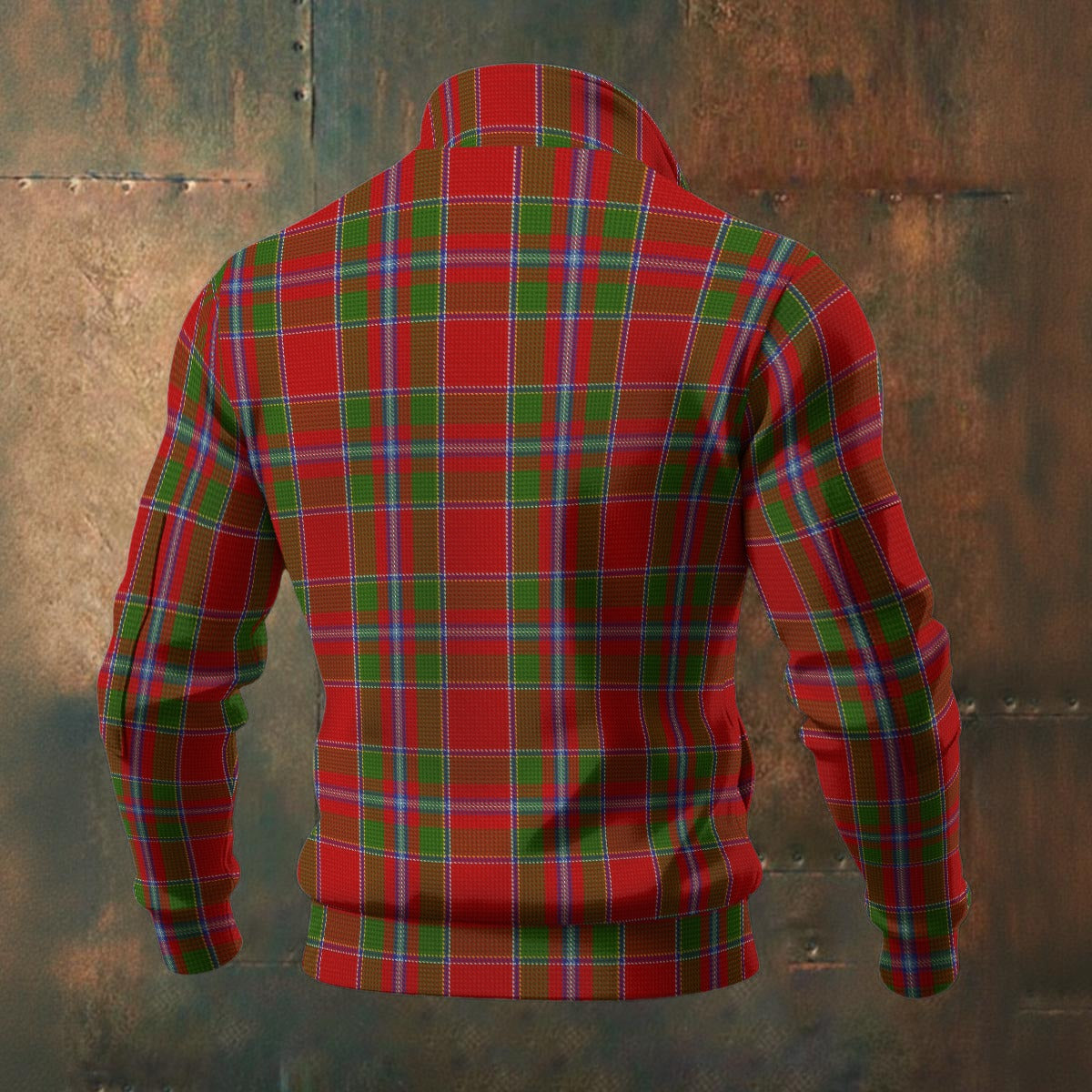 District - Perthshire Tartan | Men's Thick Knit Fleece Jacket