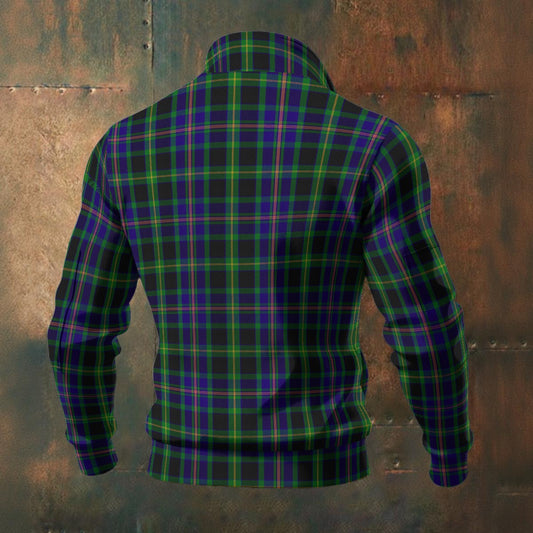 Irish - County Offaly Tartan | Men's Thick Knit Fleece Jacket