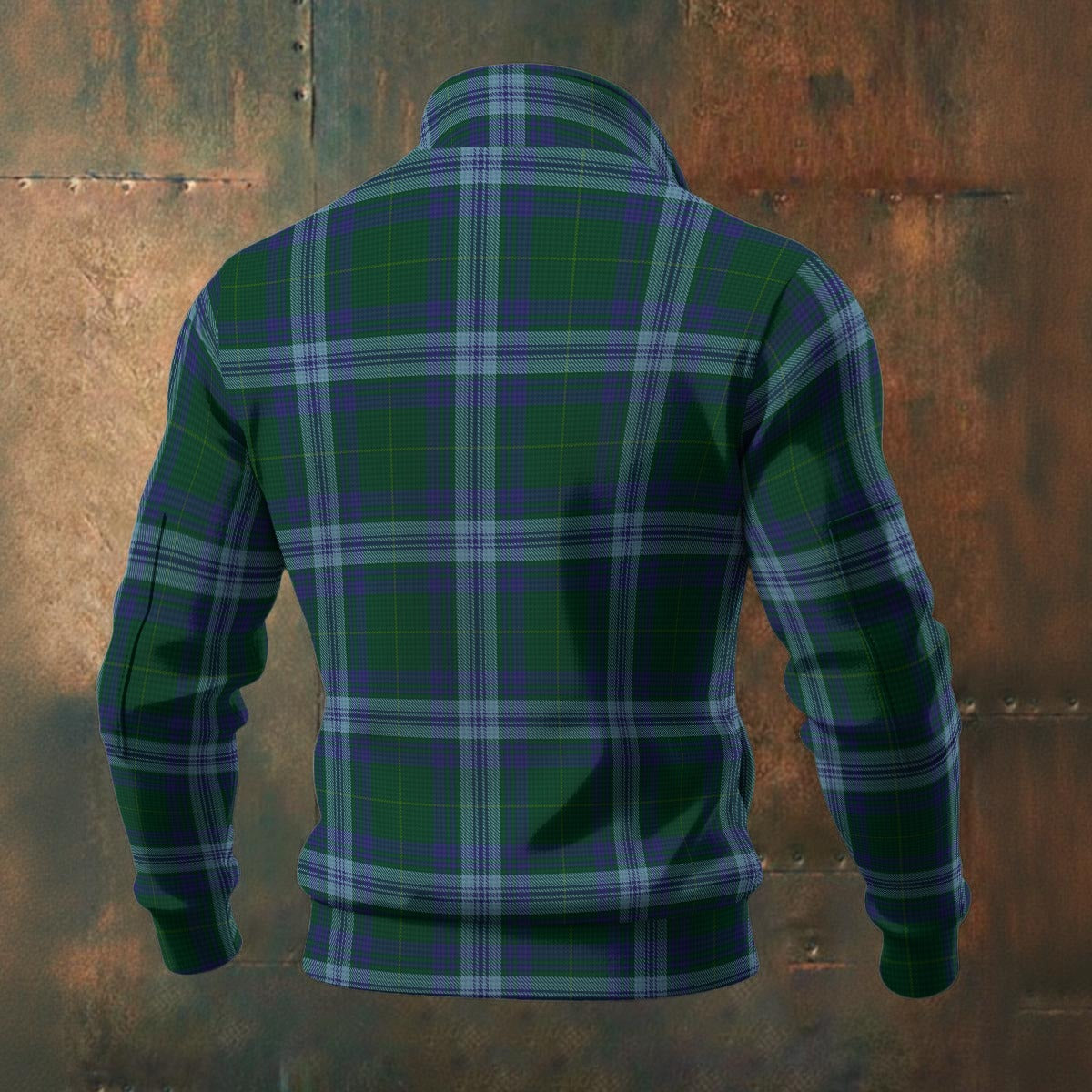 Welsh - Jones Tartan | Men's Thick Knit Fleece Jacket