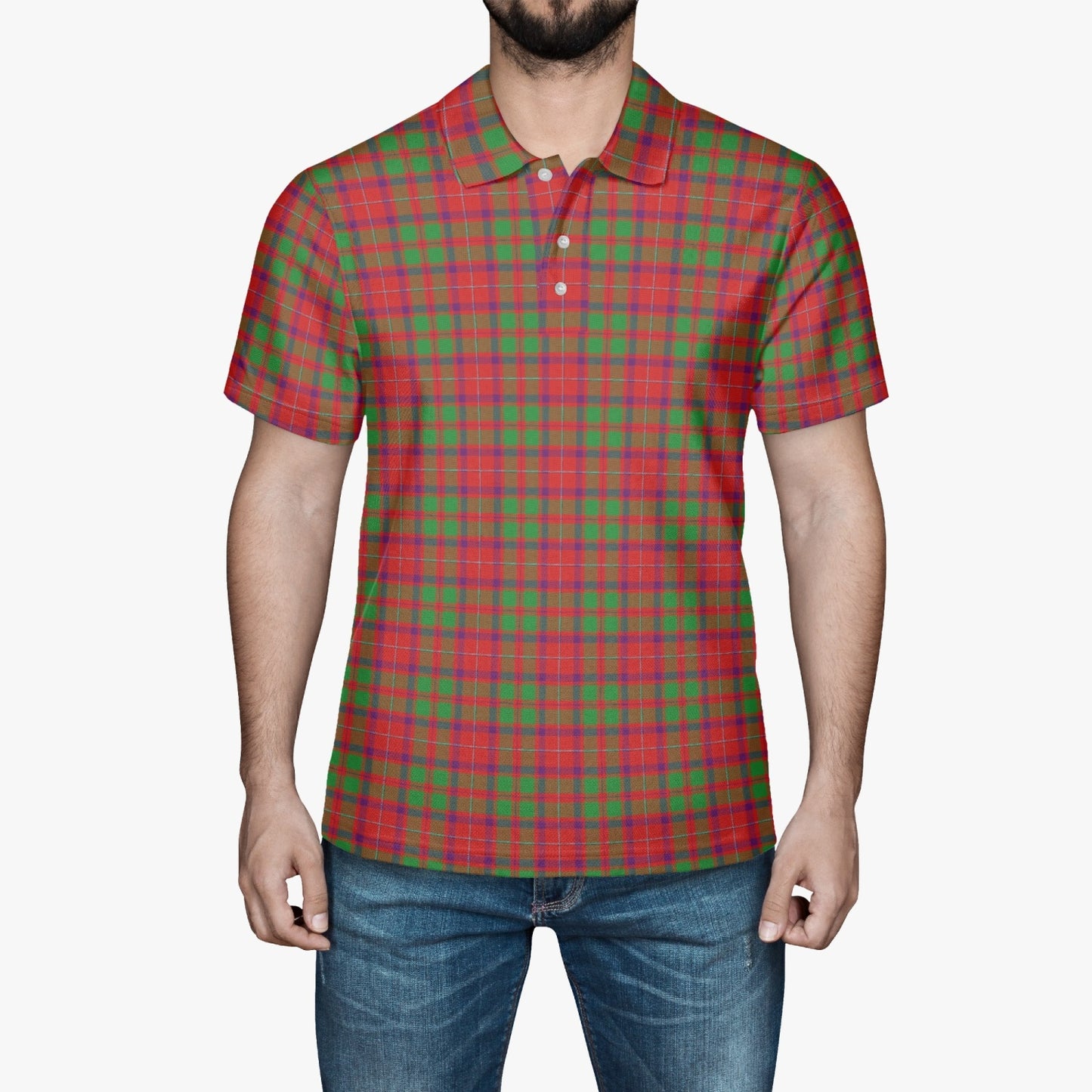 Clan Shaw Tartan Men Polo Shirt