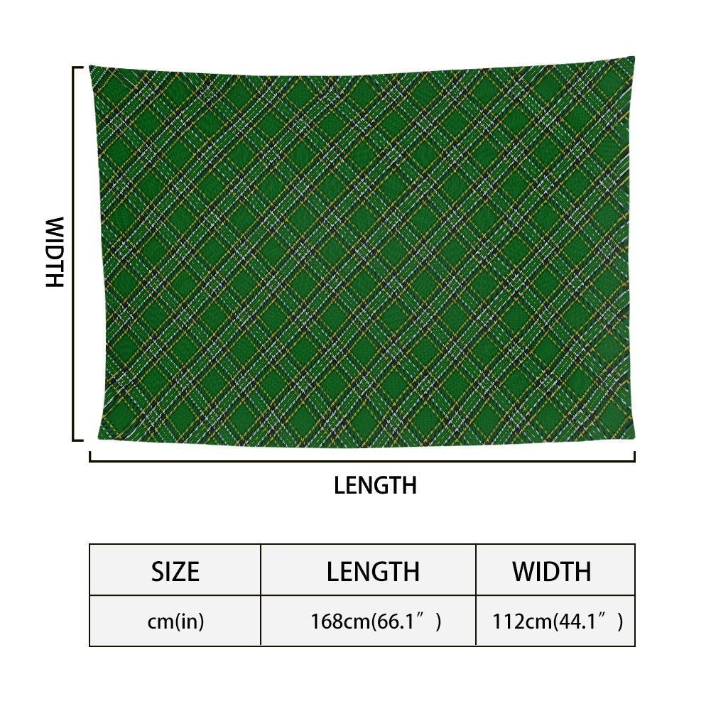 Irish National Tartan Bias Chiffon Scarf