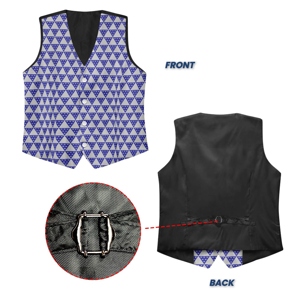Wagara - Uroko Blue Suit vest jacket