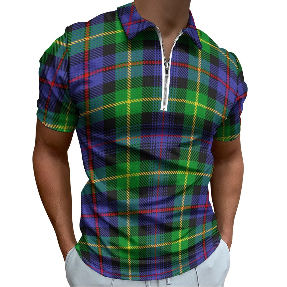 Clan Farquharson Tartan Short sleeve polo shirt