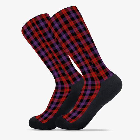 Clan Brown Tartan Reinforced Sports Socks