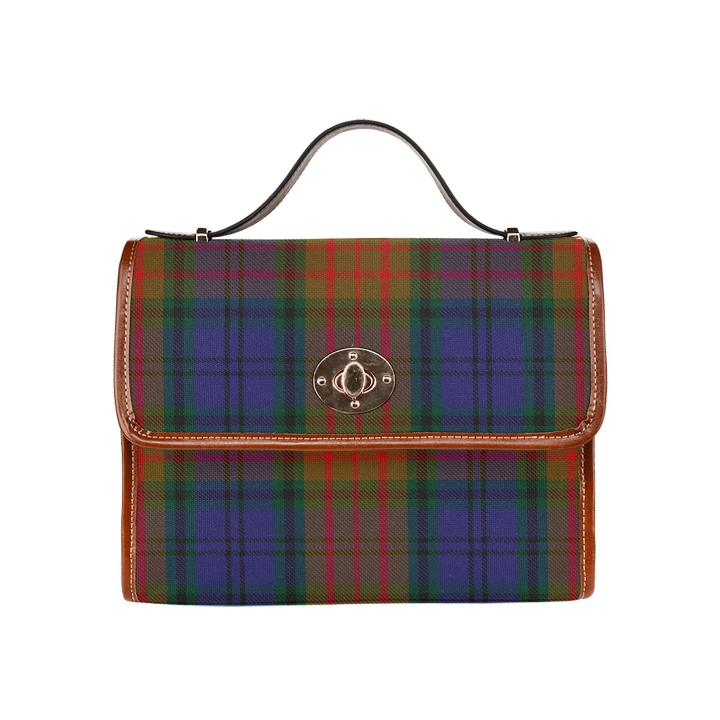 Irish County Longford Tartan Canvas Handbag