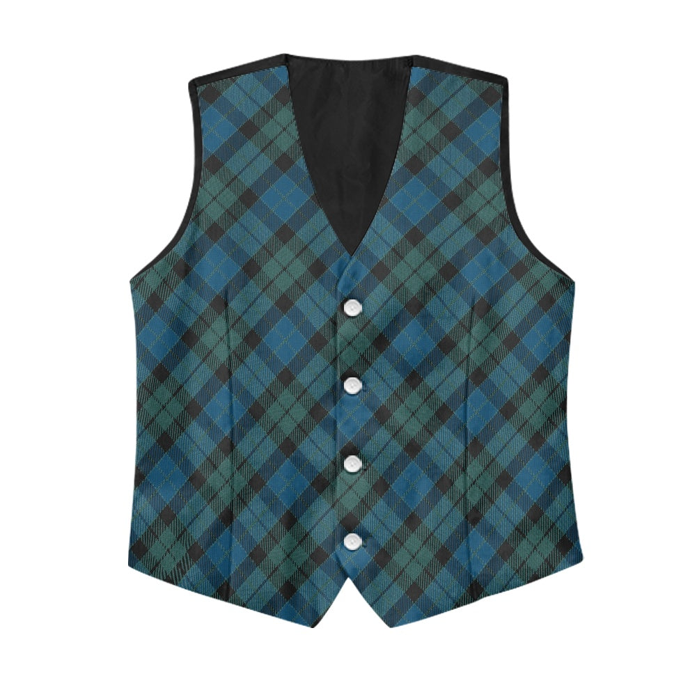Clan MacKay Ancient Tartan Bias Suit vest jacket