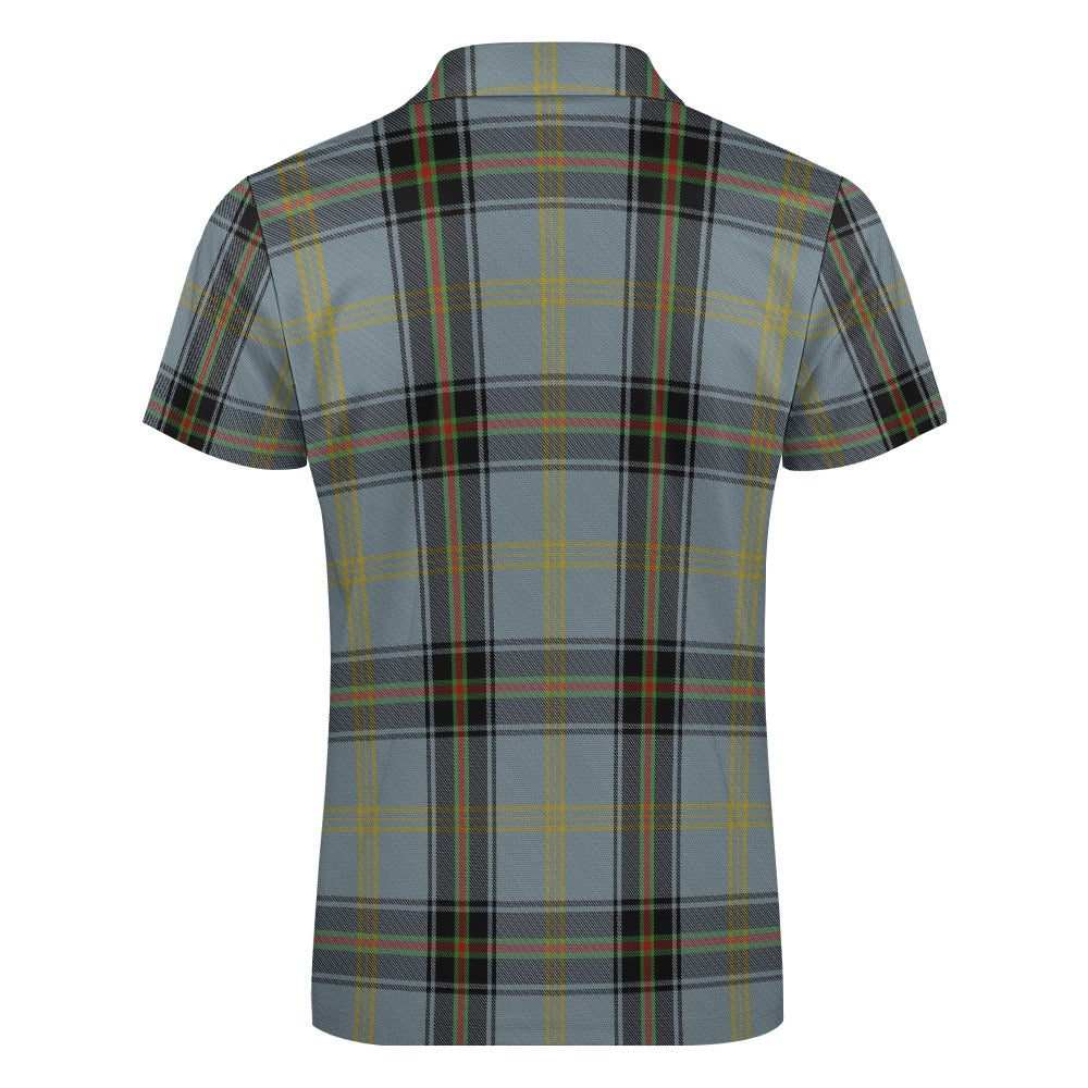 Clan Bell Tartan Short sleeve polo shirt