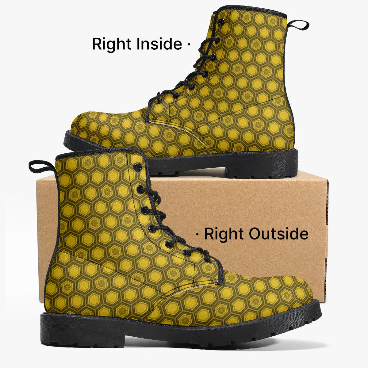 Japanese Wagara - Kikko Gold - PU Leather Boots