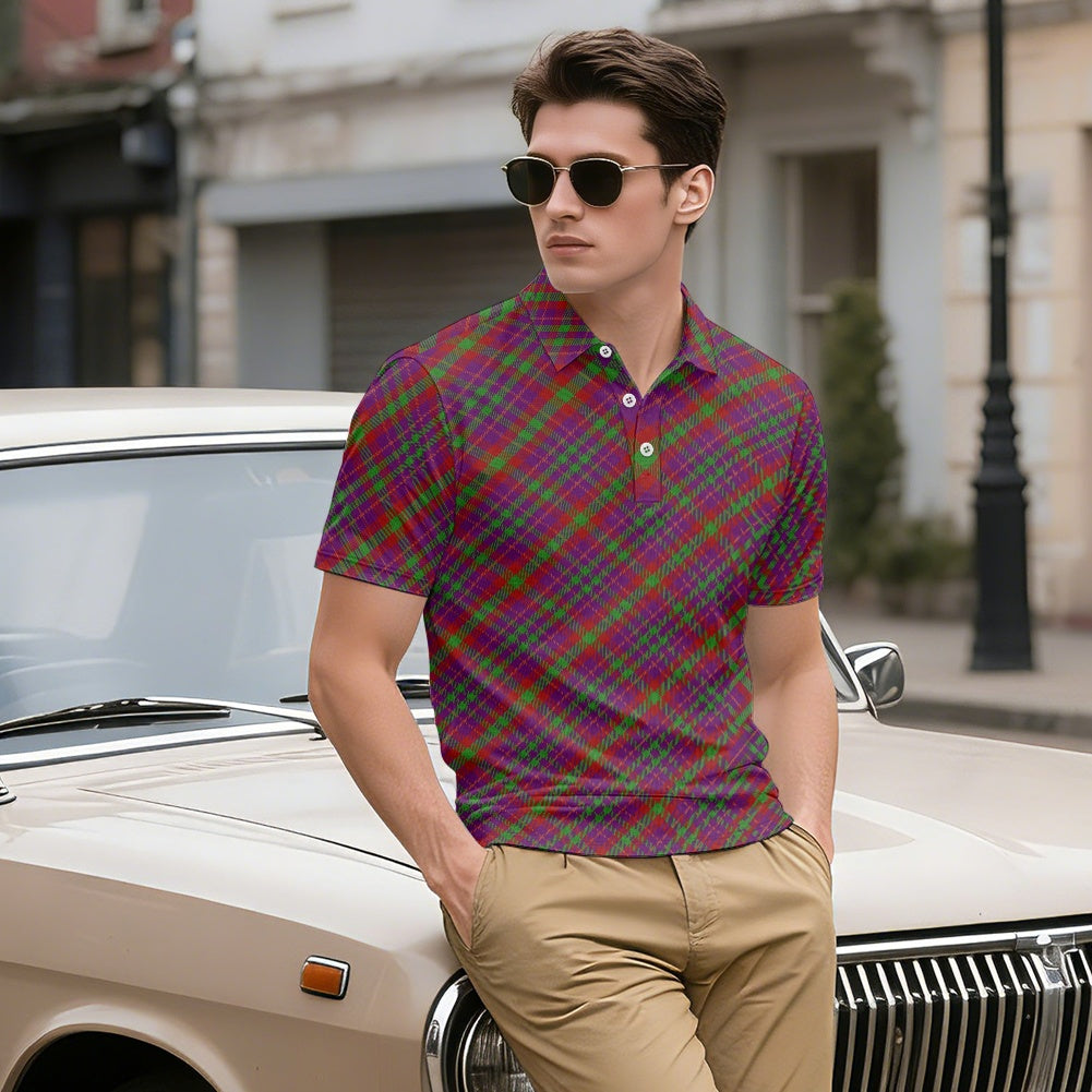 Clan Fiddes Tartan Bias Polo