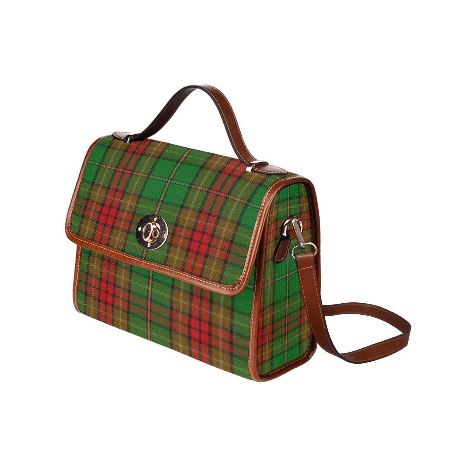 Irish County Cavan Tartan Canvas Handbag