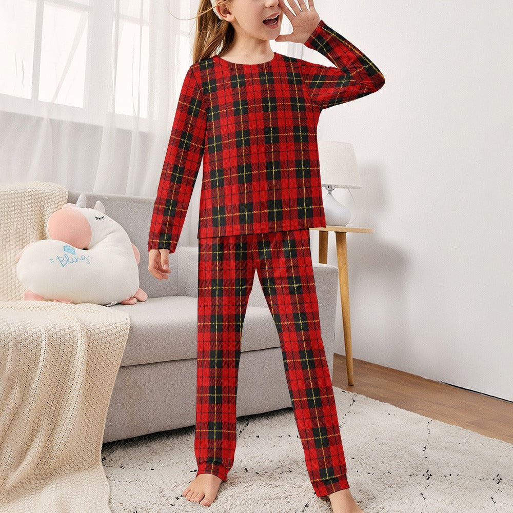 Clan Wallace Tartan Girl's Pajama suit