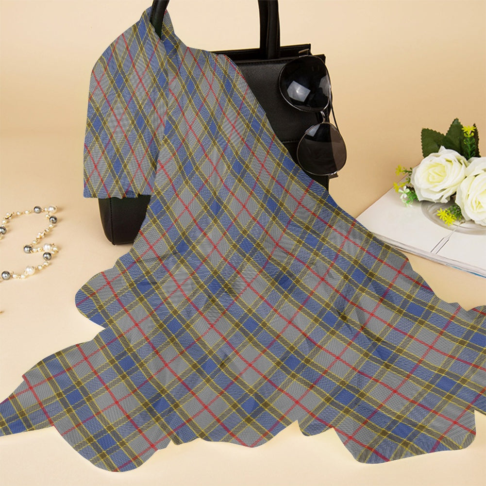 Clan Balfour Tartan Bias Chiffon Scarf