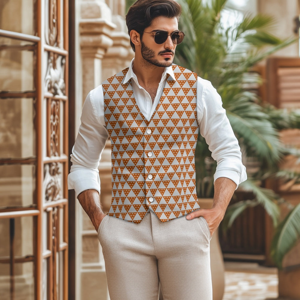 Wagara - Uroko Brown Suit vest jacket
