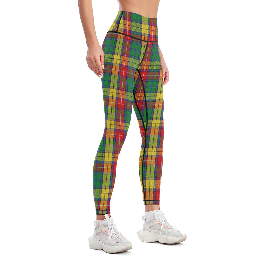 Clan Buchanan Tartan Women's Comfort Sports Yoga Pants