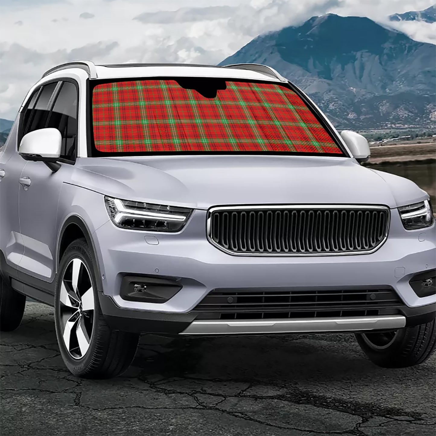 Clan Morrison Tartan Car Windshield Sun Shade