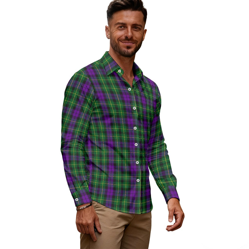Clan Abercrombie Tartan Men's long-sleeved shirt