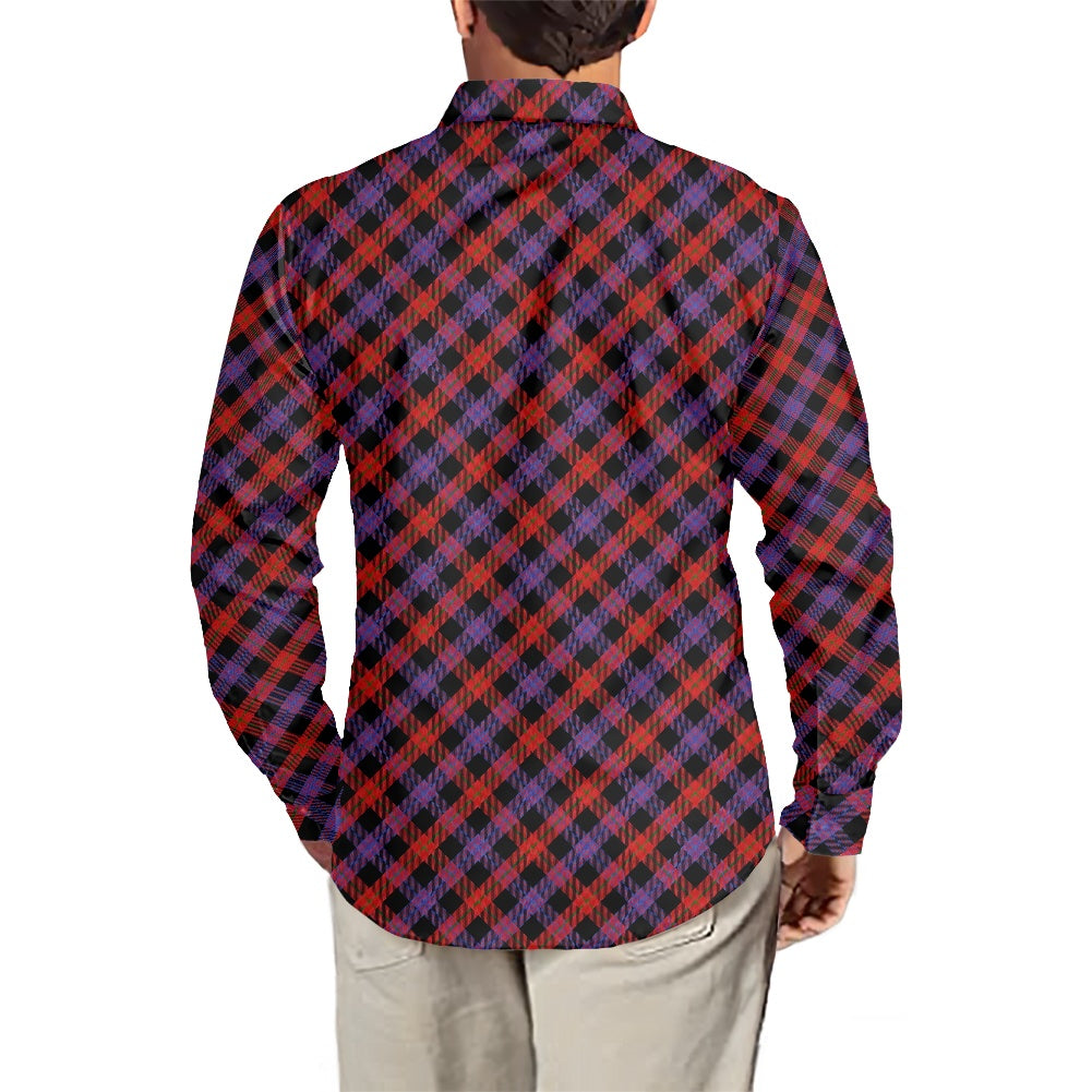 Clan Brown Tartan long-sleeved shirt