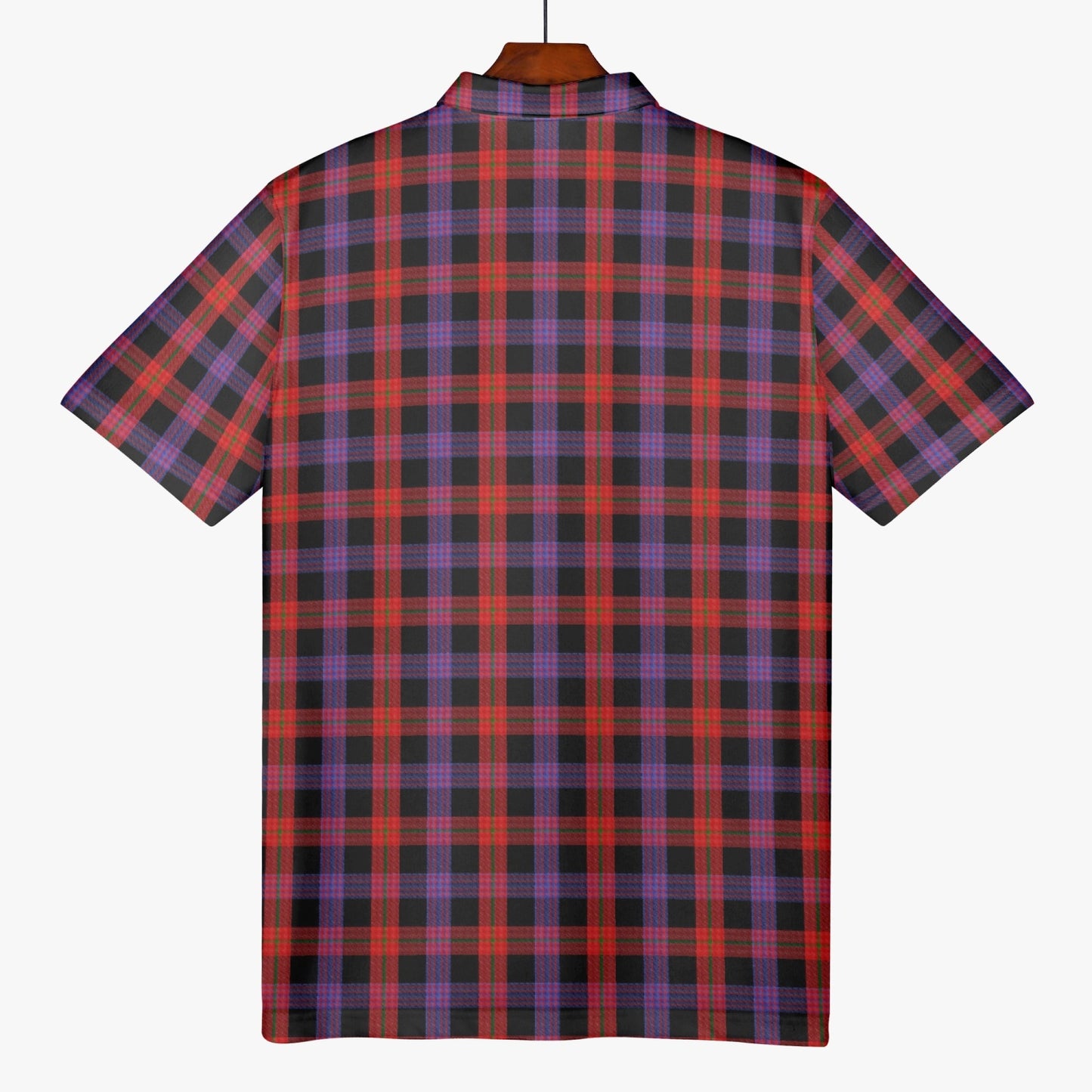 Clan Brown Tartan Polo Shirt