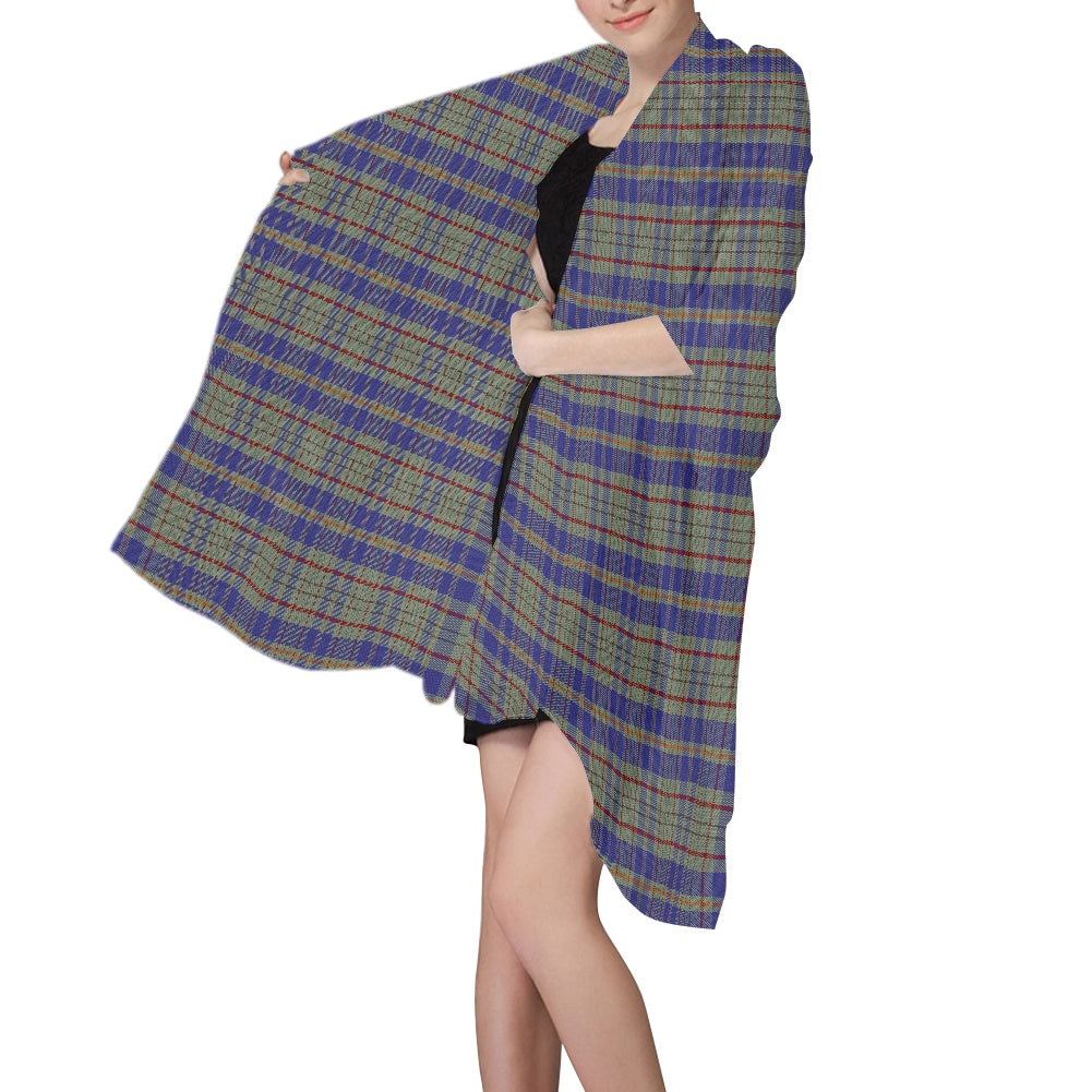 Irish County Kildare Tartan Chiffon Scarf