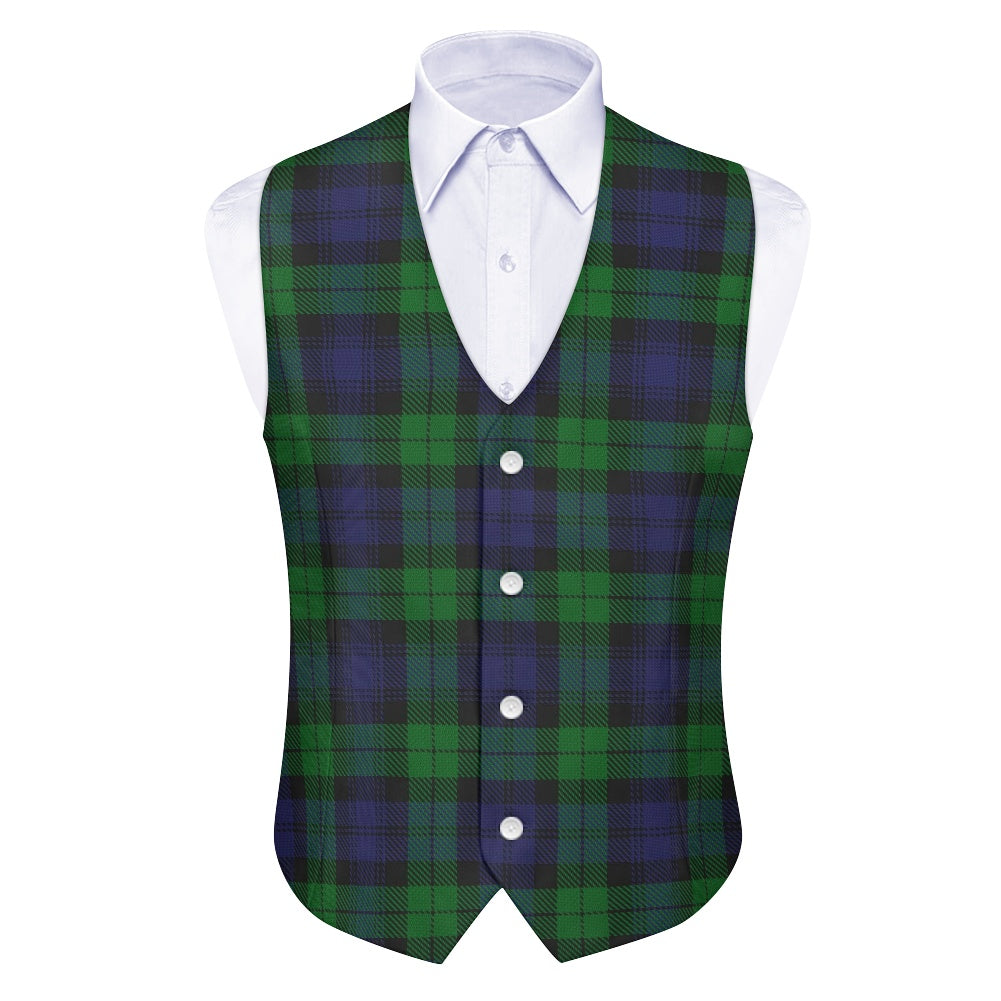 Black Watch Tartan Suit vest jacket