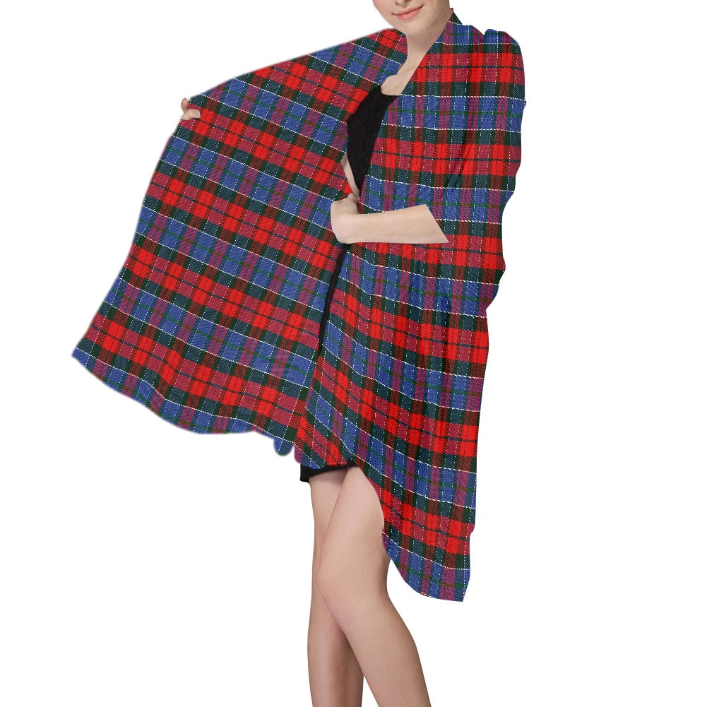 Clan Paterson Red Tartan Chiffon Scarf