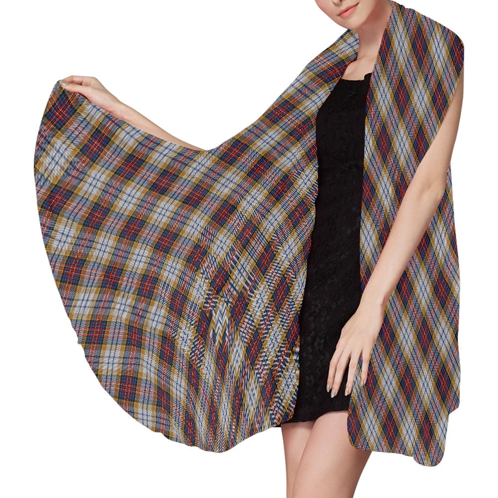 Clan MacInnes Hunting Tartan Bias Chiffon Scarf