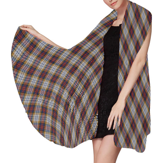 Clan MacInnes Hunting Tartan Bias Chiffon Scarf