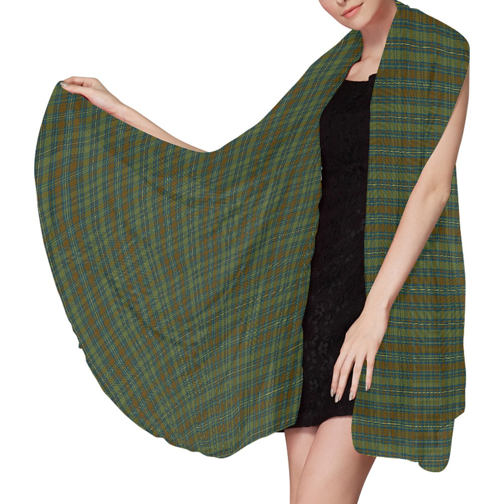 Irish County Kerry Tartan Chiffon Scarf