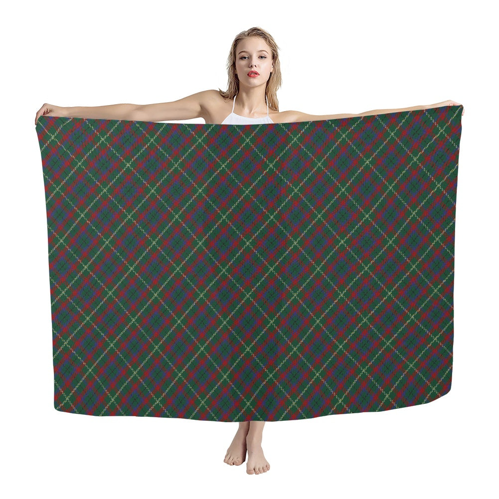 Irish County Mayo Tartan Bias Chiffon Scarf